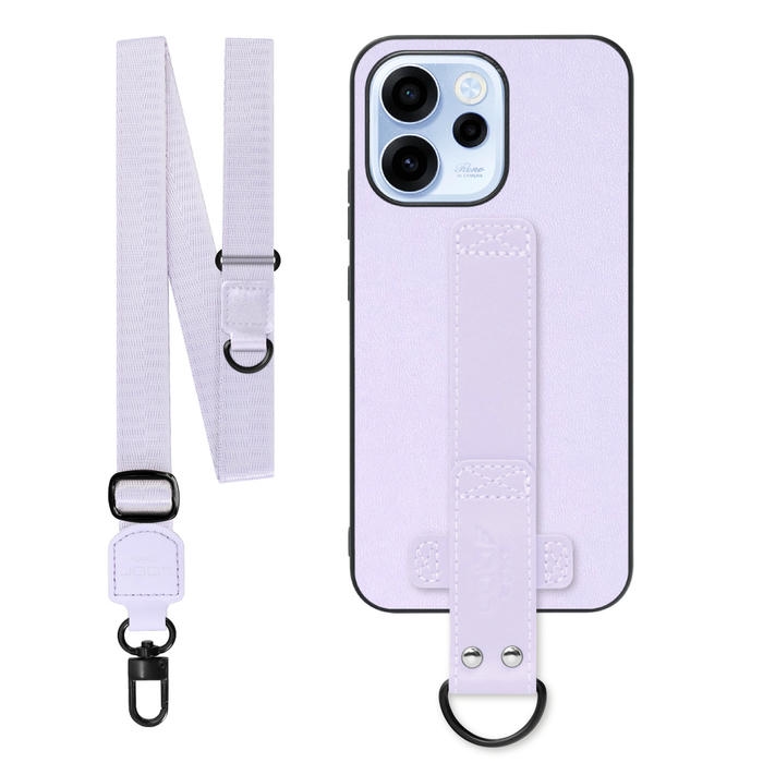 [ LOOF STRAP-SHELL (ロング+ Ver.) ] OPPO Reno15 A CPH2801 A601OP スマホケース 背面 ケース カバー ハードケース ショルダーベルト  本革 [ OPPO Reno15 A ]