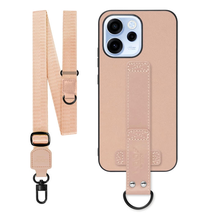 [ LOOF STRAP-SHELL (ロング+ Ver.) ] OPPO Reno15 A CPH2801 A601OP スマホケース 背面 ケース カバー ハードケース ショルダーベルト  本革 [ OPPO Reno15 A ]