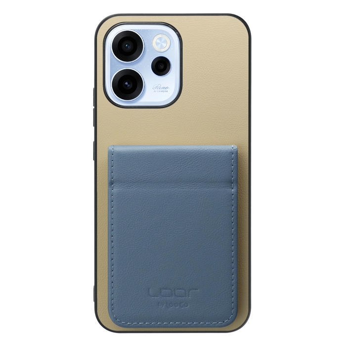 [ LOOF BASIC-SHELL SLIM CARD 2カード ] OPPO Reno15 A CPH2801 A601OP ケース 背面 カード収納 カード入れ カードポケット カバー スマホケース 薄型 大容量 本革 [ OPPO Reno15 A ]