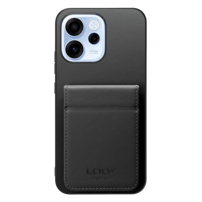 [ LOOF BASIC-SHELL SLIM CARD 2カード ] OPPO Reno15 A CPH2801 A601OP ケース 背面 カード収納 カード入れ カードポケット カバー スマホケース 薄型 大容量 本革 [ OPPO Reno15 A ]