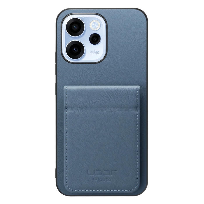 [ LOOF BASIC-SHELL SLIM CARD 2カード ] OPPO Reno15 A CPH2801 A601OP ケース 背面 カード収納 カード入れ カードポケット カバー スマホケース 薄型 大容量 本革 [ OPPO Reno15 A ]