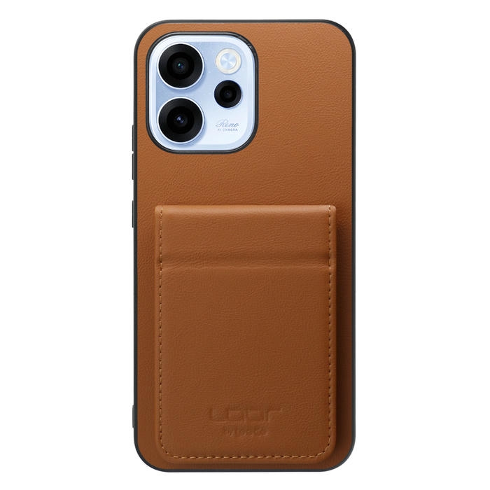 [ LOOF BASIC-SHELL SLIM CARD 2カード ] OPPO Reno15 A CPH2801 A601OP ケース 背面 カード収納 カード入れ カードポケット カバー スマホケース 薄型 大容量 本革 [ OPPO Reno15 A ]