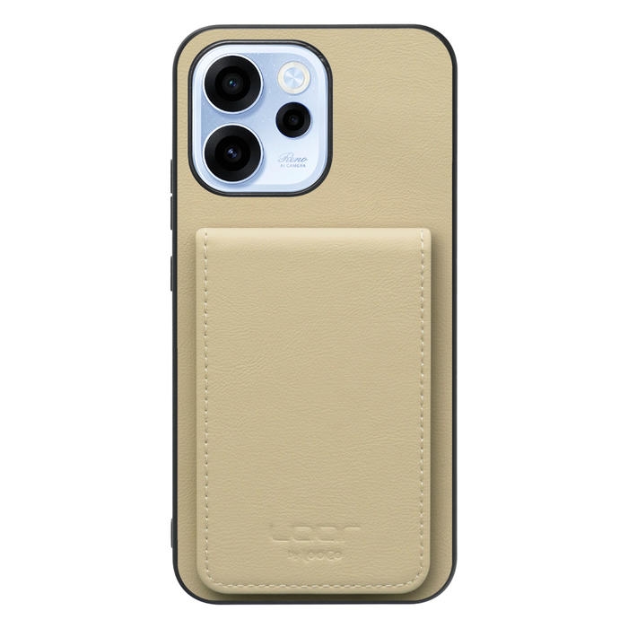 [ LOOF BASIC-SHELL SLIM CARD 4カード ] OPPO Reno15 A CPH2801 A601OP ケース 背面 カード収納 カード入れ カードポケット カバー スマホケース 薄型 大容量 本革 [ OPPO Reno15 A ]