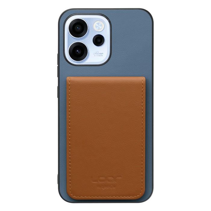 [ LOOF BASIC-SHELL SLIM CARD 4カード ] OPPO Reno15 A CPH2801 A601OP ケース 背面 カード収納 カード入れ カードポケット カバー スマホケース 薄型 大容量 本革 [ OPPO Reno15 A ]