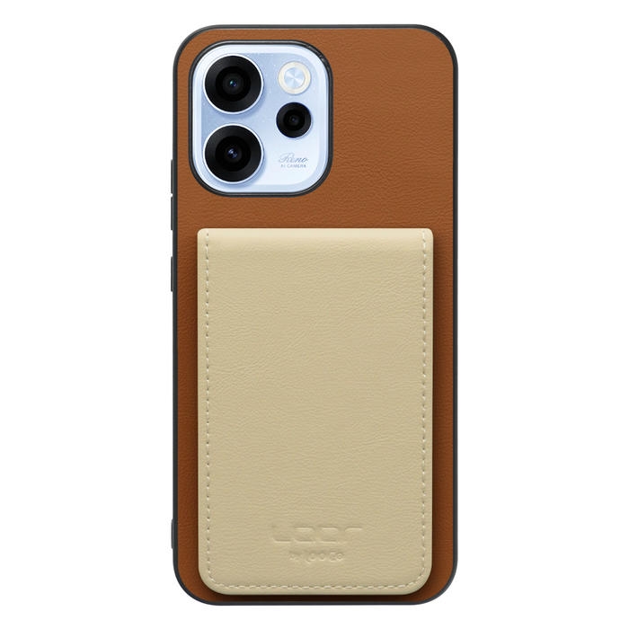 [ LOOF BASIC-SHELL SLIM CARD 4カード ] OPPO Reno15 A CPH2801 A601OP ケース 背面 カード収納 カード入れ カードポケット カバー スマホケース 薄型 大容量 本革 [ OPPO Reno15 A ]