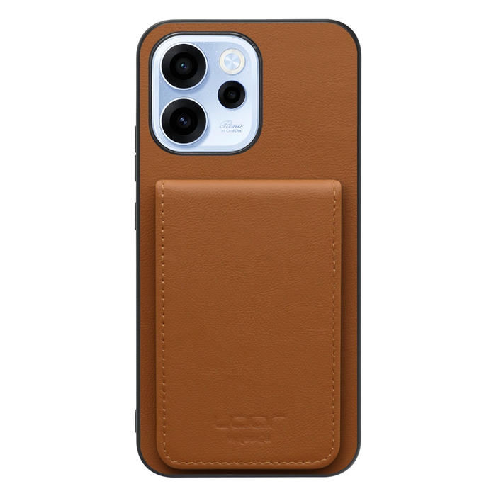 [ LOOF BASIC-SHELL SLIM CARD 4カード ] OPPO Reno15 A CPH2801 A601OP ケース 背面 カード収納 カード入れ カードポケット カバー スマホケース 薄型 大容量 本革 [ OPPO Reno15 A ]