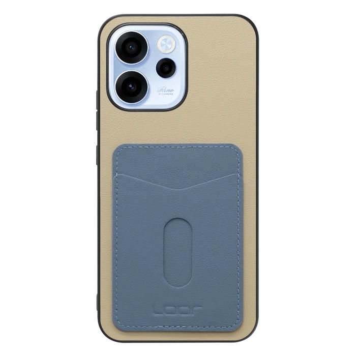 [ LOOF PASS-SHELL (LEATHER Ver.) スライド ] OPPO Reno15 A CPH2801 A601OP スマホケース 背面 ケース カバー ハードケース カード収納 カードホルダー ストラップホール [ OPPO Reno15 A ]