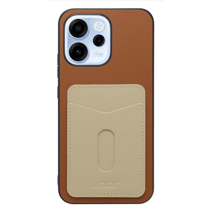 [ LOOF PASS-SHELL (LEATHER Ver.) スライド ] OPPO Reno15 A CPH2801 A601OP スマホケース 背面 ケース カバー ハードケース カード収納 カードホルダー ストラップホール [ OPPO Reno15 A ]