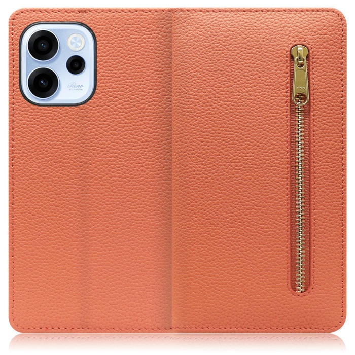 [ LOOF POCKET ] OPPO Reno15 A CPH2801 A601OP スマホケース ケース カバー 手帳型ケース カード収納 本革 マグネットなし ベルトなし ポケット ファスナー [ OPPO Reno15 A ]