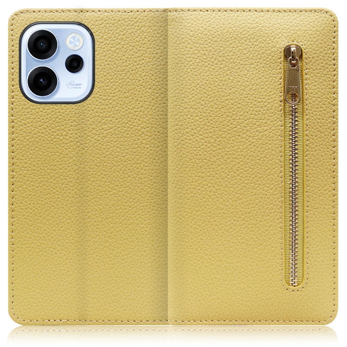 [ LOOF POCKET ] OPPO Reno15 A CPH2801 A601OP スマホケース ケース カバー 手帳型ケース カード収納 本革 マグネットなし ベルトなし ポケット ファスナー [ OPPO Reno15 A ]