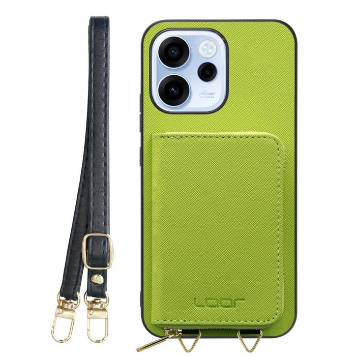 [ LOOF CASUAL-SHELL POUCH ] OPPO Reno15 A CPH2801 A601OP ケース ショルダー スマホショルダー 背面 収納 ポーチ付き カバー スマホケース ストラップ レザー [ OPPO Reno15 A ]