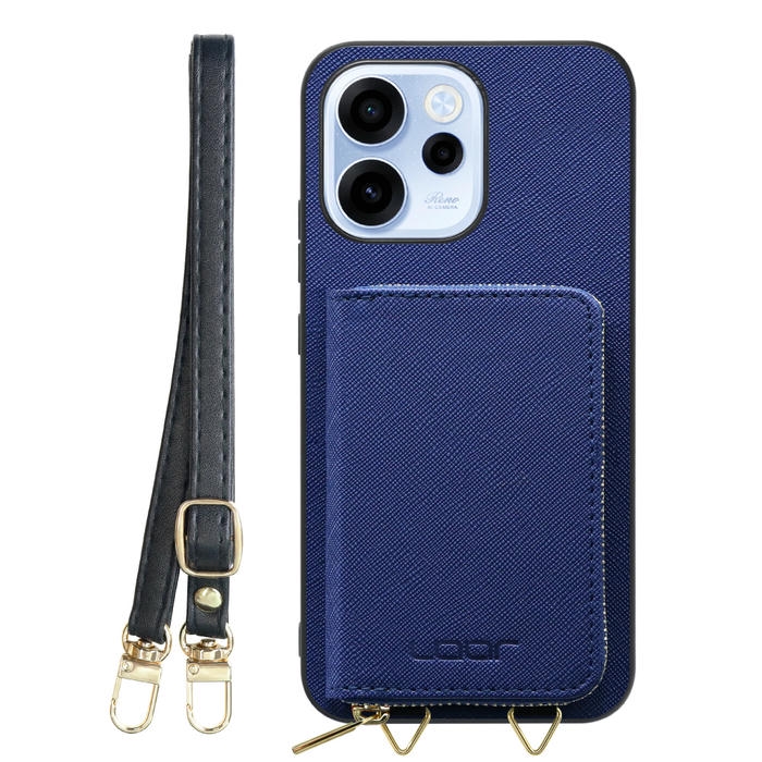 [ LOOF CASUAL-SHELL POUCH ] OPPO Reno15 A CPH2801 A601OP ケース ショルダー スマホショルダー 背面 収納 ポーチ付き カバー スマホケース ストラップ レザー [ OPPO Reno15 A ]