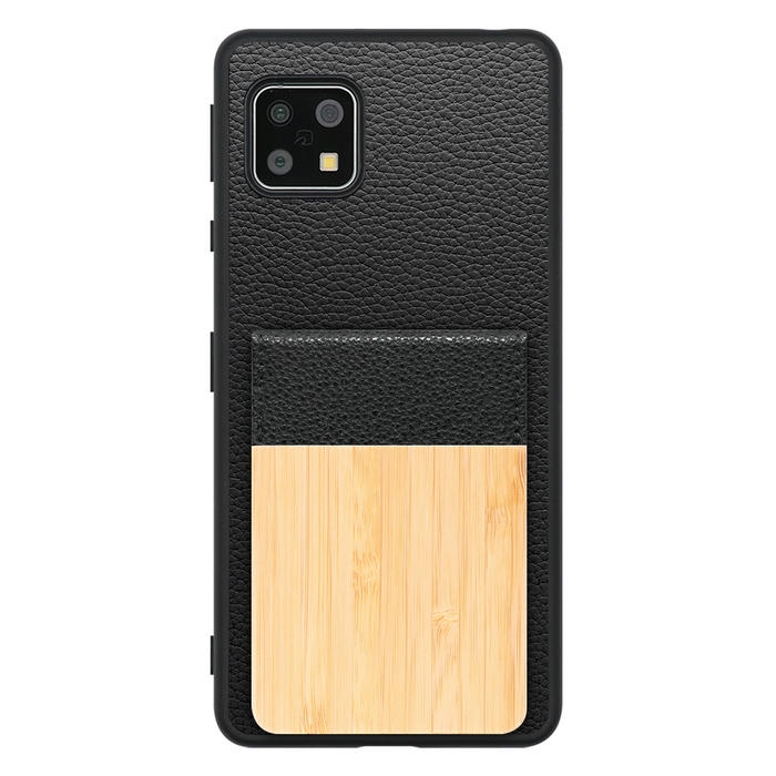[ LOOF NATURE-SHELL ] AQUOS sense4 / sense4 lite / sense4 basic / sense5G / やさしいスマホ2 sense 4 4lite 4basic 5G sense4lite sense4basic ケース 背面 カード収納 カード入れ カードポケット カバー スマホケース 天然木 本革 [ AQUOS sense4/4 lite/4 basic/sense5G/やさしいスマホ2 ]