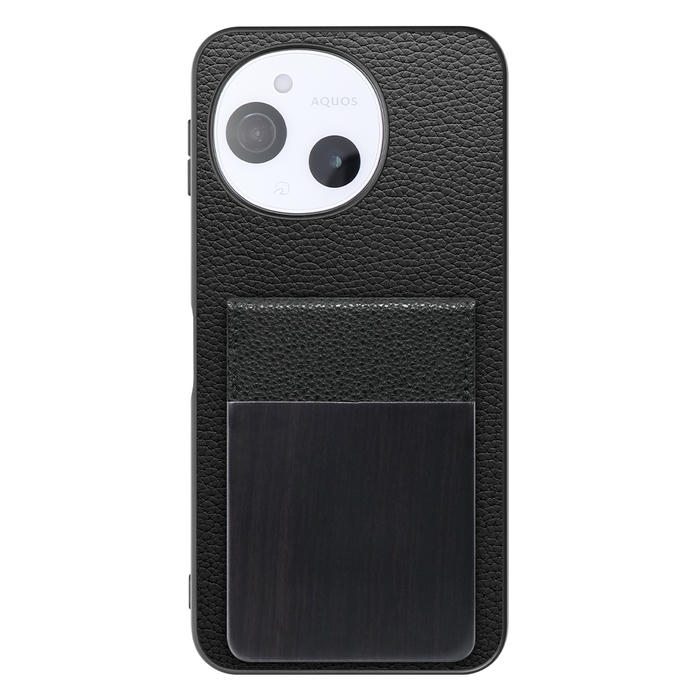 [ LOOF NATURE-SHELL ] AQUOS sense9 SH-53E SHG14 SH-M2 SH-53F SH-M33 ケース 背面 カード収納 カード入れ カードポケット カバー スマホケース 天然木 本革 [ AQUOS sense9 / sense10 ]