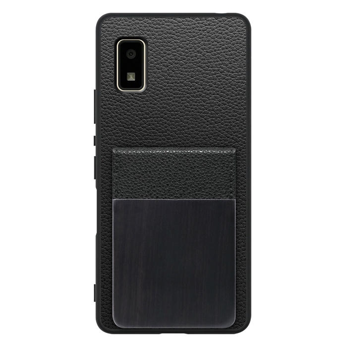 [ LOOF NATURE-SHELL ] AQUOS wish2 / wish  ケース 背面 カード収納 カード入れ カードポケット カバー スマホケース 天然木 本革 [ AQUOS wish/wish2 ]