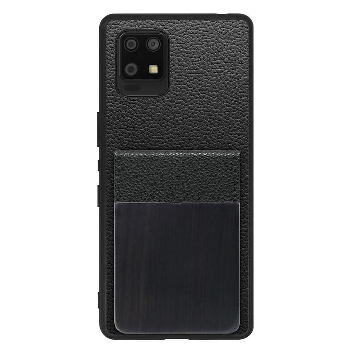 [ LOOF NATURE-SHELL ] AQUOS zero6 SHG04 zero 6 ケース 背面 カード収納 カード入れ カードポケット カバー スマホケース 天然木 本革 [ AQUOS zero6 ]