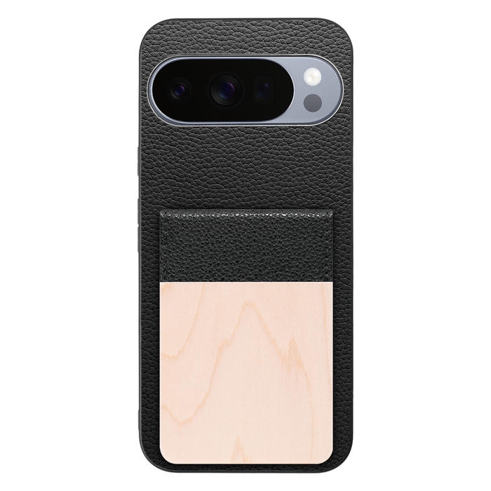 [ LOOF NATURE-SHELL ] Google Pixel 10 Pro XL Google Pixel10proxl ピクセル10プロXL ケース 背面 カード収納 カード入れ カードポケット カバー スマホケース 天然木 本革 [ Google Pixel 10 Pro XL ]