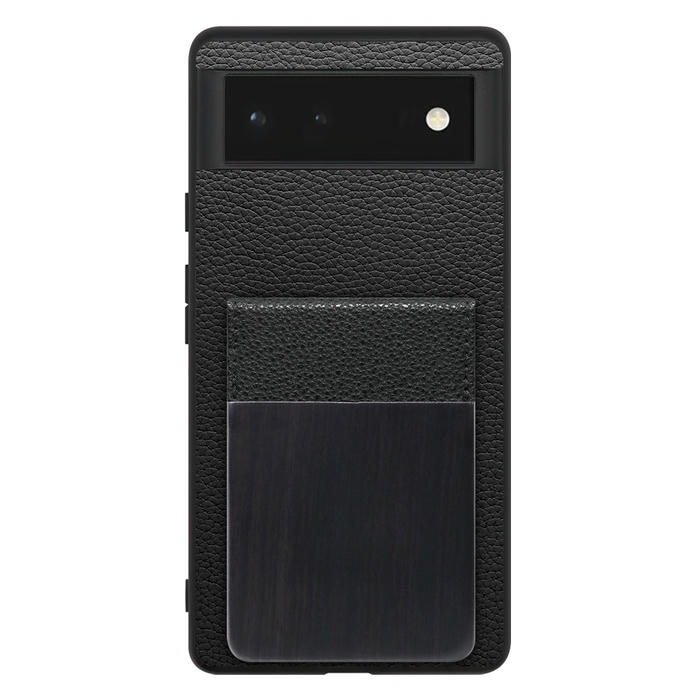 [ LOOF NATURE-SHELL ] Google Pixel 6 googlepixel6 pixel6 ピクセル6 ケース 背面 カード収納 カード入れ カードポケット カバー スマホケース 天然木 本革 [ Google Pixel 6 ]