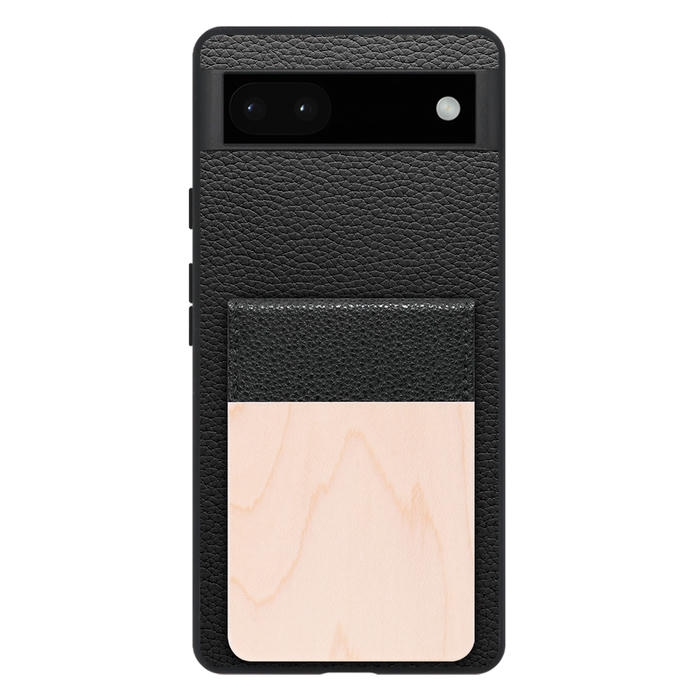 [ LOOF NATURE-SHELL ] Google Pixel 6a googlepixel6a pixel6a ケース 背面 カード収納 カード入れ カードポケット カバー スマホケース 天然木 本革 [ Google Pixel 6a ]