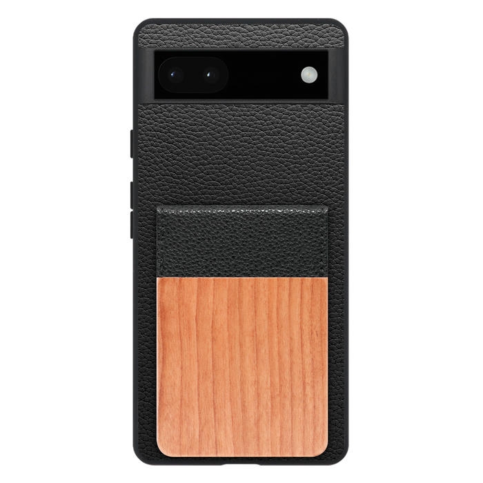 [ LOOF NATURE-SHELL ] Google Pixel 6a googlepixel6a pixel6a ケース 背面 カード収納 カード入れ カードポケット カバー スマホケース 天然木 本革 [ Google Pixel 6a ]