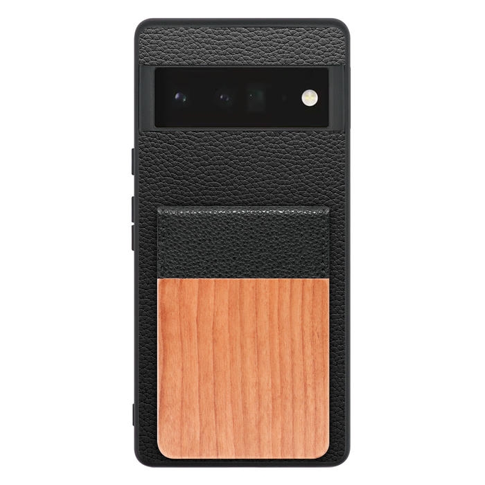 [ LOOF NATURE-SHELL ] Google Pixel 6 Pro Googlepixel6pro 6pro プロ ピクセル6pro ケース 背面 カード収納 カード入れ カードポケット カバー スマホケース 天然木 本革 [ Google Pixel 6 Pro ]