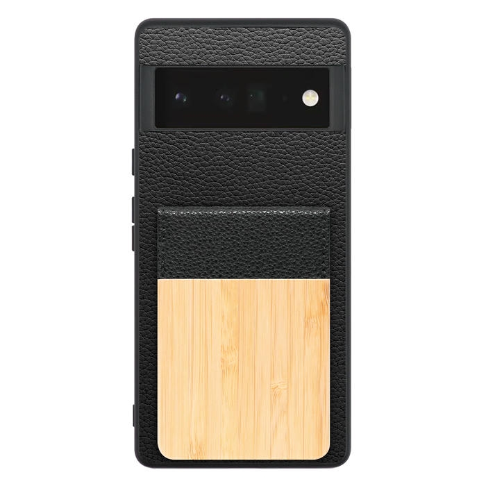 [ LOOF NATURE-SHELL ] Google Pixel 6 Pro Googlepixel6pro 6pro プロ ピクセル6pro ケース 背面 カード収納 カード入れ カードポケット カバー スマホケース 天然木 本革 [ Google Pixel 6 Pro ]