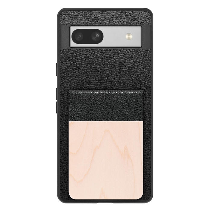 [ LOOF NATURE-SHELL ] Google Pixel 7a googlepixel7a pixel7a ケース 背面 カード収納 カード入れ カードポケット カバー スマホケース 天然木 本革 [ Google Pixel 7a ]
