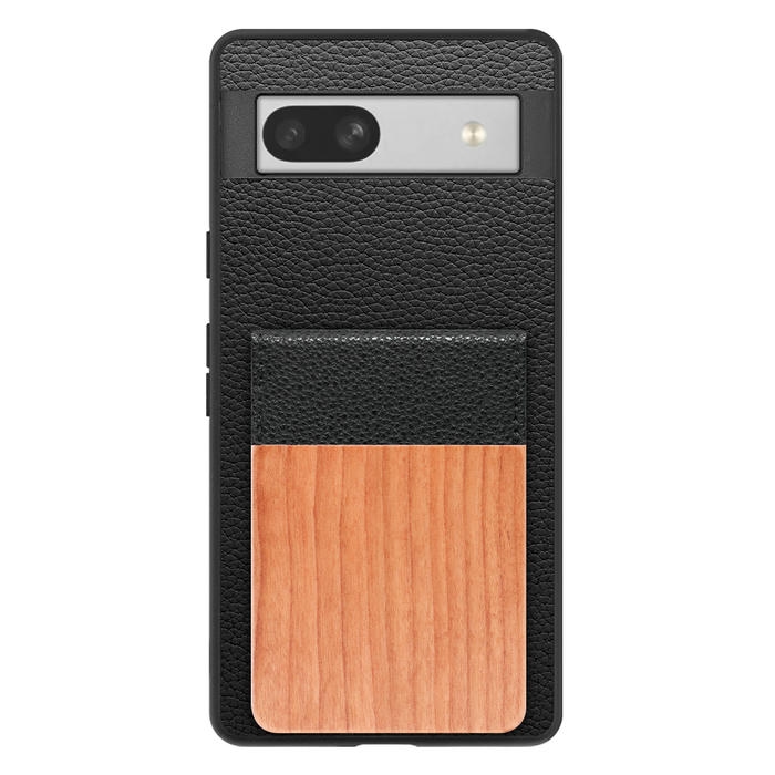 [ LOOF NATURE-SHELL ] Google Pixel 7a googlepixel7a pixel7a ケース 背面 カード収納 カード入れ カードポケット カバー スマホケース 天然木 本革 [ Google Pixel 7a ]