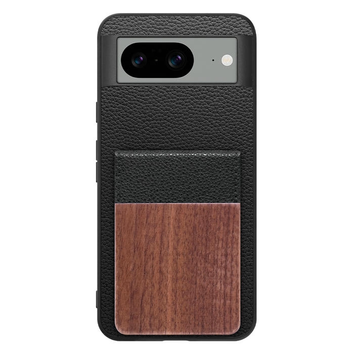 [ LOOF NATURE-SHELL ] Google pixel 8 googlepixel8 Pixel8 ピクセル8 ケース 背面 カード収納 カード入れ カードポケット カバー スマホケース 天然木 本革 [ Google Pixel 8 ]