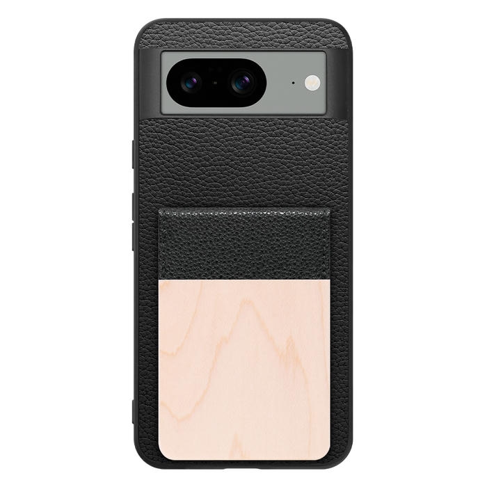 [ LOOF NATURE-SHELL ] Google pixel 8 googlepixel8 Pixel8 ピクセル8 ケース 背面 カード収納 カード入れ カードポケット カバー スマホケース 天然木 本革 [ Google Pixel 8 ]