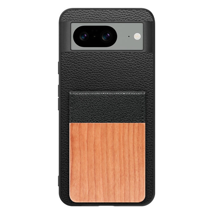 [ LOOF NATURE-SHELL ] Google pixel 8 googlepixel8 Pixel8 ピクセル8 ケース 背面 カード収納 カード入れ カードポケット カバー スマホケース 天然木 本革 [ Google Pixel 8 ]