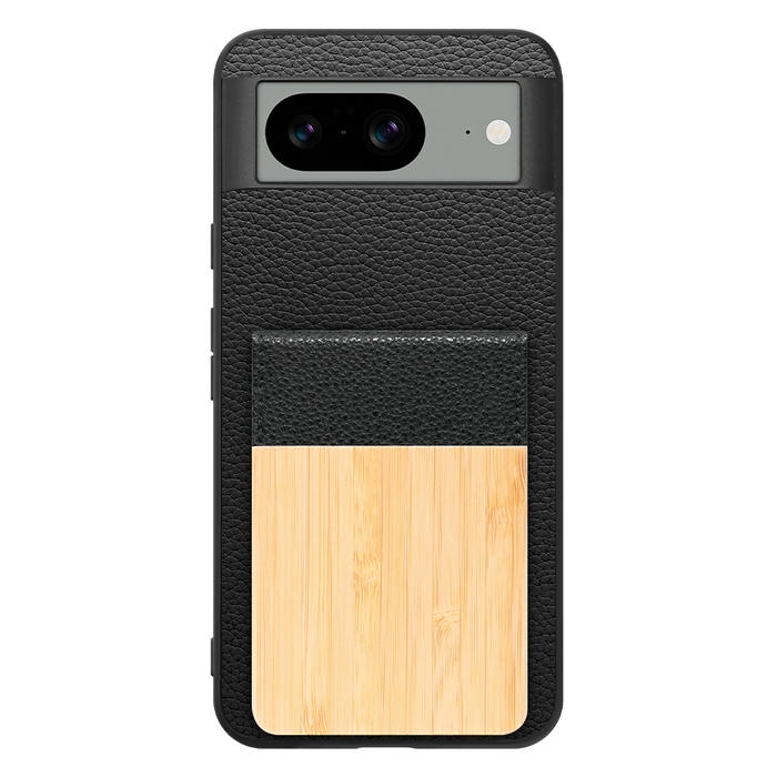 [ LOOF NATURE-SHELL ] Google pixel 8 googlepixel8 Pixel8 ピクセル8 ケース 背面 カード収納 カード入れ カードポケット カバー スマホケース 天然木 本革 [ Google Pixel 8 ]
