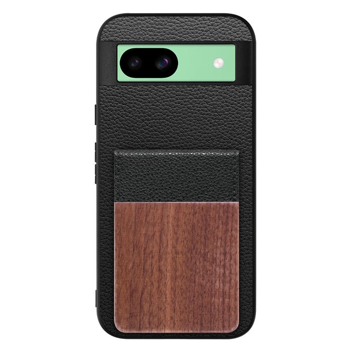 [ LOOF NATURE-SHELL ] Google Pixel 8a googlepixel8a Pixel8a ピクセル8a ケース 背面 カード収納 カード入れ カードポケット カバー スマホケース 天然木 本革 [ Google Pixel 8a ]