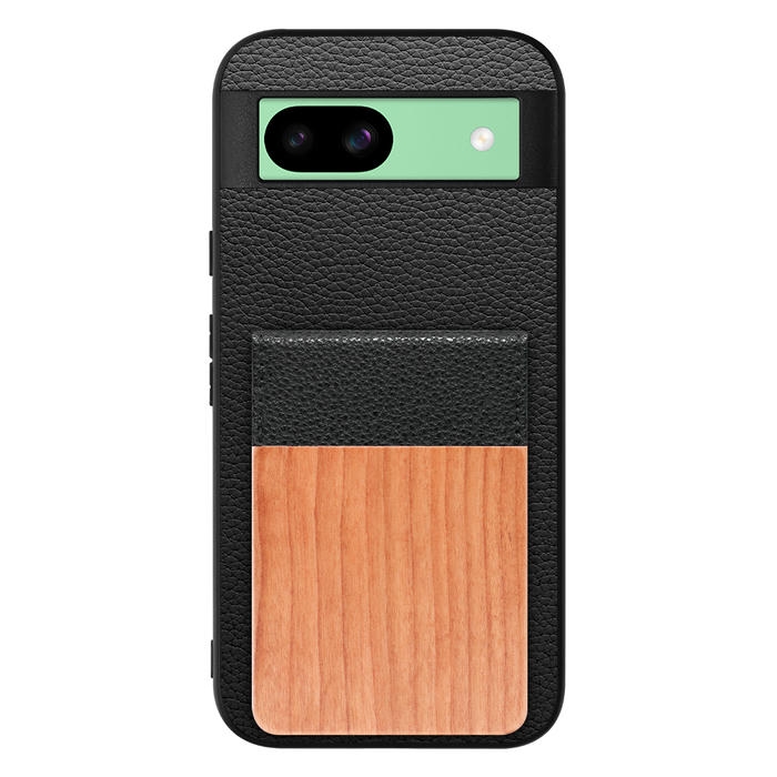 [ LOOF NATURE-SHELL ] Google Pixel 8a googlepixel8a Pixel8a ピクセル8a ケース 背面 カード収納 カード入れ カードポケット カバー スマホケース 天然木 本革 [ Google Pixel 8a ]