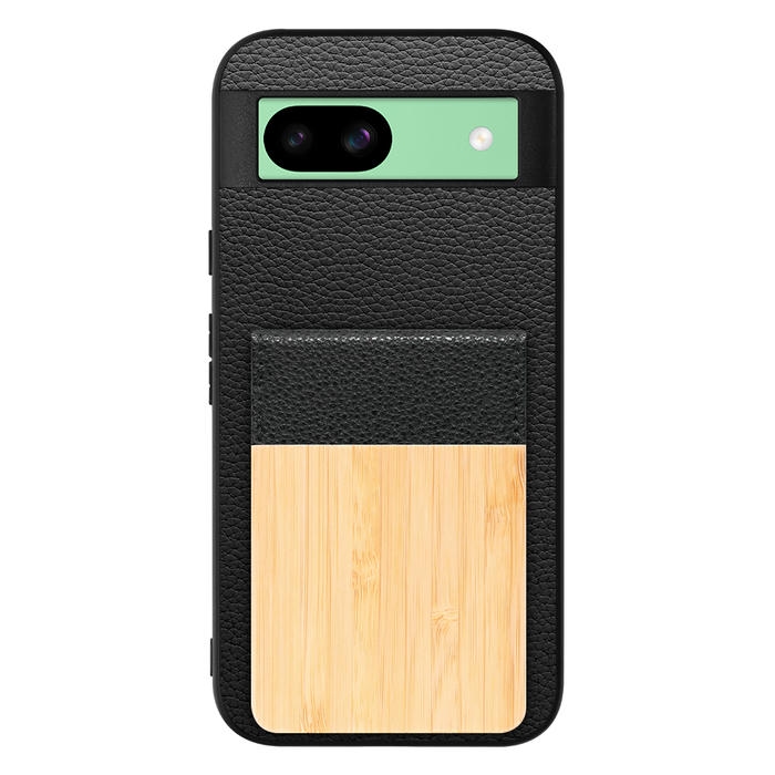 [ LOOF NATURE-SHELL ] Google Pixel 8a googlepixel8a Pixel8a ピクセル8a ケース 背面 カード収納 カード入れ カードポケット カバー スマホケース 天然木 本革 [ Google Pixel 8a ]