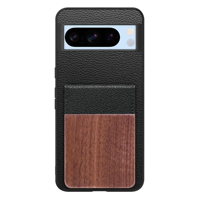 [ LOOF NATURE-SHELL ] Google pixel 8 Pro googlepixel8pro Pixel8 8Pro プロ ピクセル8Pro ケース 背面 カード収納 カード入れ カードポケット カバー スマホケース 天然木 本革 [ Google Pixel 8 Pro ]