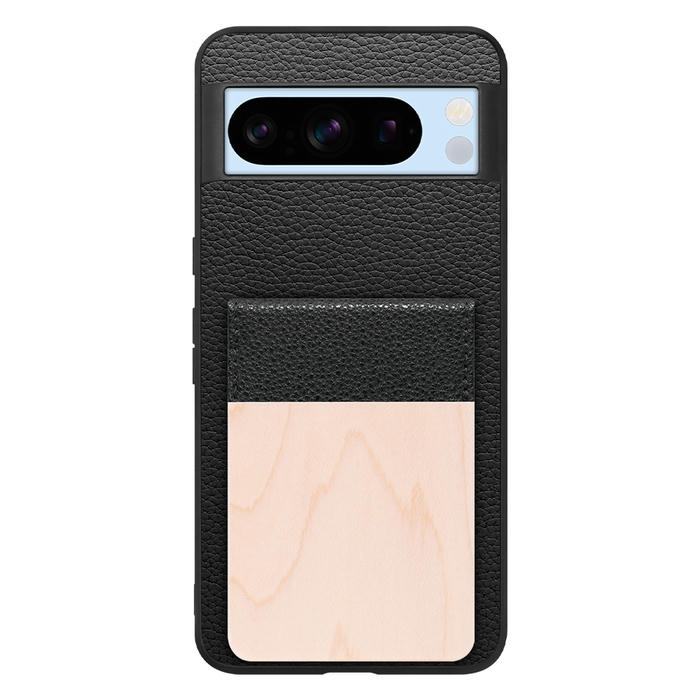 [ LOOF NATURE-SHELL ] Google pixel 8 Pro googlepixel8pro Pixel8 8Pro プロ ピクセル8Pro ケース 背面 カード収納 カード入れ カードポケット カバー スマホケース 天然木 本革 [ Google Pixel 8 Pro ]