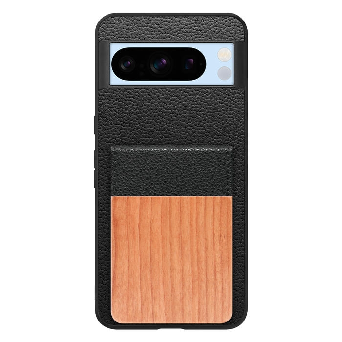[ LOOF NATURE-SHELL ] Google pixel 8 Pro googlepixel8pro Pixel8 8Pro プロ ピクセル8Pro ケース 背面 カード収納 カード入れ カードポケット カバー スマホケース 天然木 本革 [ Google Pixel 8 Pro ]