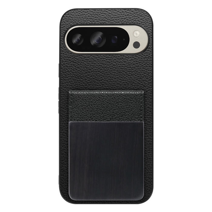 [ LOOF NATURE-SHELL ] Google Pixel 9 / 9 Pro Google Pixel9 Pixel9pro ピクセル9 ピクセル9プロ ケース 背面 カード収納 カード入れ カードポケット カバー スマホケース 天然木 本革 [ Google Pixel 9 / 9 Pro ]