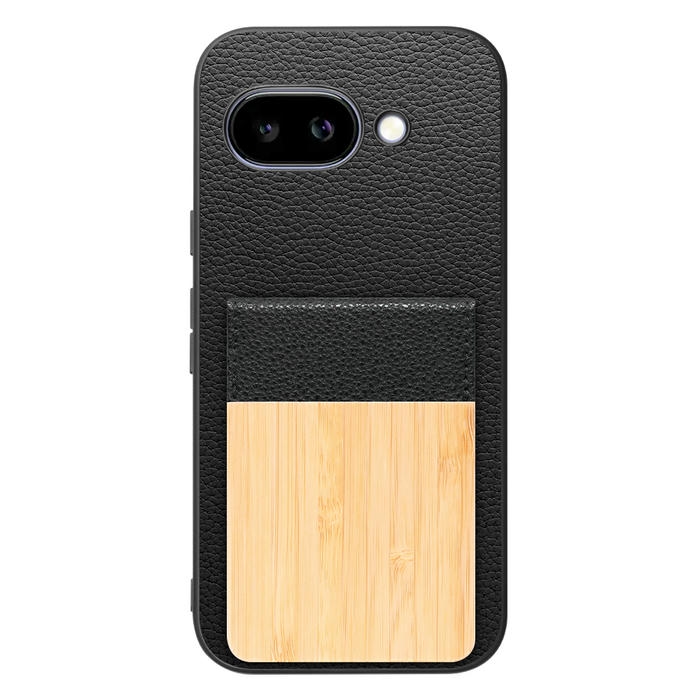 [ LOOF NATURE-SHELL ] Google Pixel 9a Google Pixel9a ピクセル9a ケース 背面 カード収納 カード入れ カードポケット カバー スマホケース 天然木 本革 [ Google Pixel 9a ]