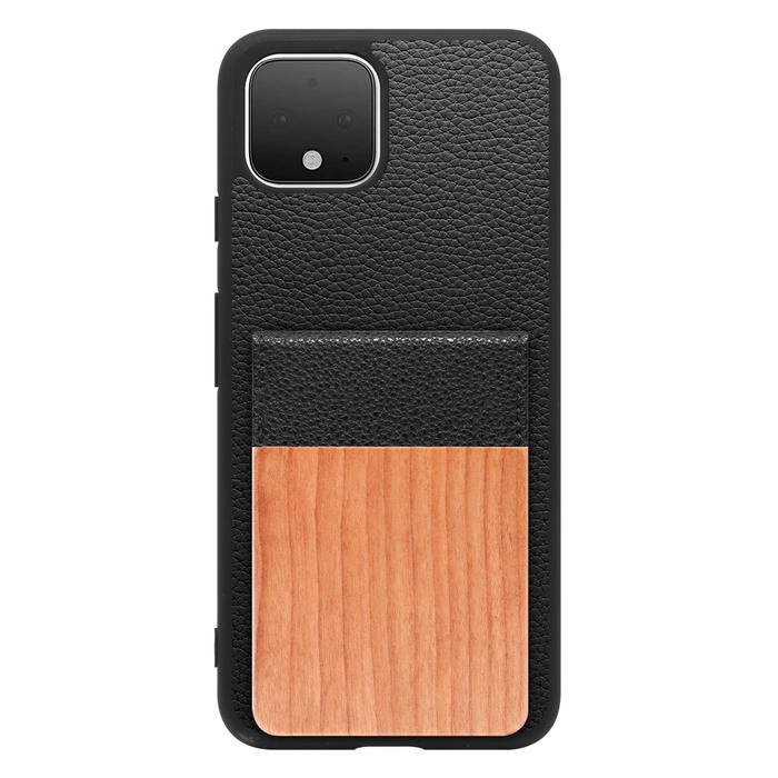 [ LOOF NATURE-SHELL ] Google Pixel 4 googlepixel pixel4xl ピクセル4 ケース 背面 カード収納 カード入れ カードポケット カバー スマホケース 天然木 本革 [ Google Pixel 4 ]