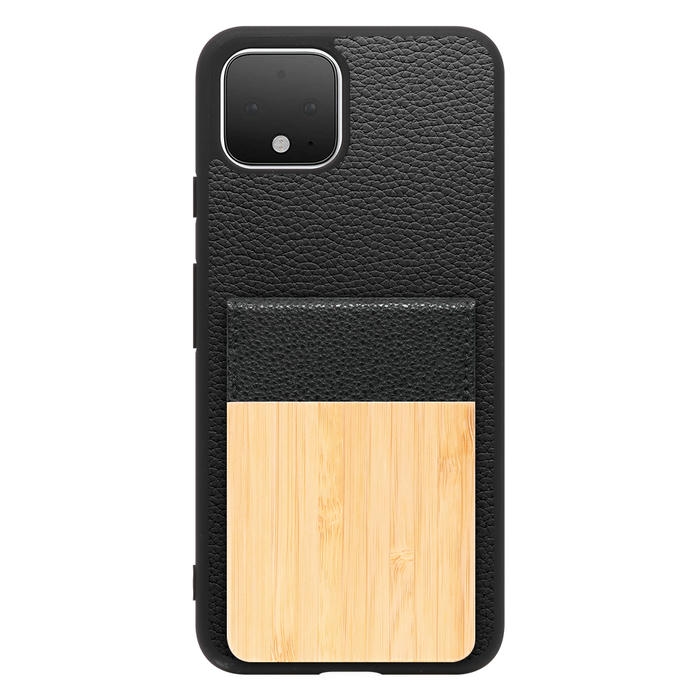 [ LOOF NATURE-SHELL ] Google Pixel 4 googlepixel pixel4xl ピクセル4 ケース 背面 カード収納 カード入れ カードポケット カバー スマホケース 天然木 本革 [ Google Pixel 4 ]