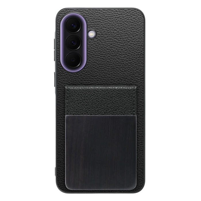 [ LOOF NATURE-SHELL ] Galaxy A57 5G SC-54G SCG39 SM-A576Z SM-A576C ケース 背面 カード収納 カード入れ カードポケット カバー スマホケース 天然木 本革 [ Galaxy A57 5G ]
