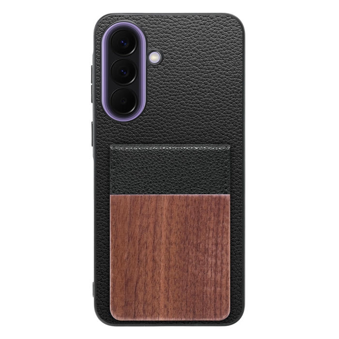 [ LOOF NATURE-SHELL ] Galaxy A57 5G SC-54G SCG39 SM-A576Z SM-A576C ケース 背面 カード収納 カード入れ カードポケット カバー スマホケース 天然木 本革 [ Galaxy A57 5G ]