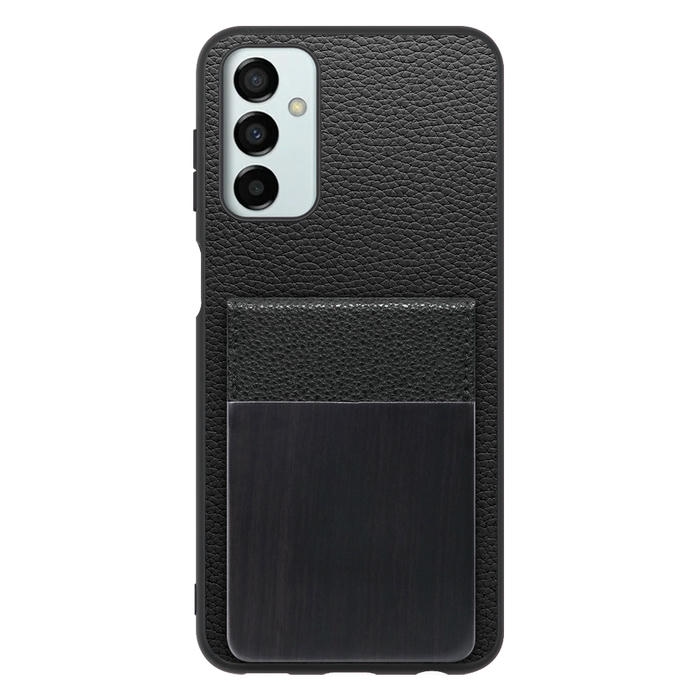 [ LOOF NATURE-SHELL ] Galaxy M23 5G m235g ケース 背面 カード収納 カード入れ カードポケット カバー スマホケース 天然木 本革 [ Galaxy M23 5G ]