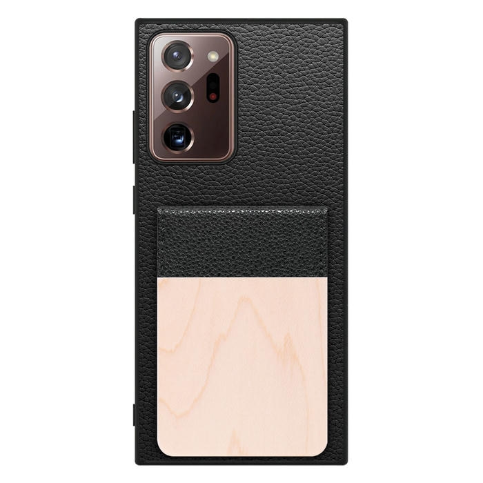 [ LOOF NATURE-SHELL ] Galaxy Note 20 Ultra 5G note20ultra5g note20 ケース 背面 カード収納 カード入れ カードポケット カバー スマホケース 天然木 本革 [ Galaxy Note20 Ultra ]