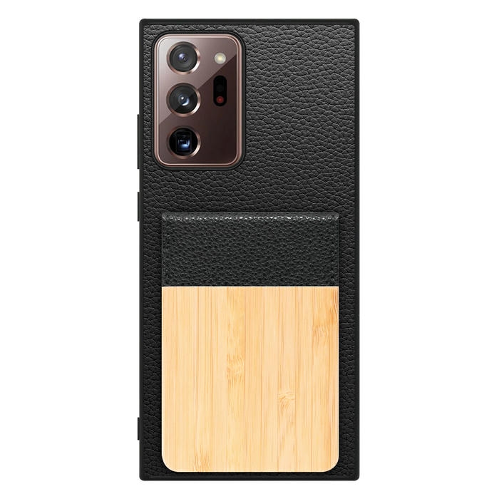 [ LOOF NATURE-SHELL ] Galaxy Note 20 Ultra 5G note20ultra5g note20 ケース 背面 カード収納 カード入れ カードポケット カバー スマホケース 天然木 本革 [ Galaxy Note20 Ultra ]