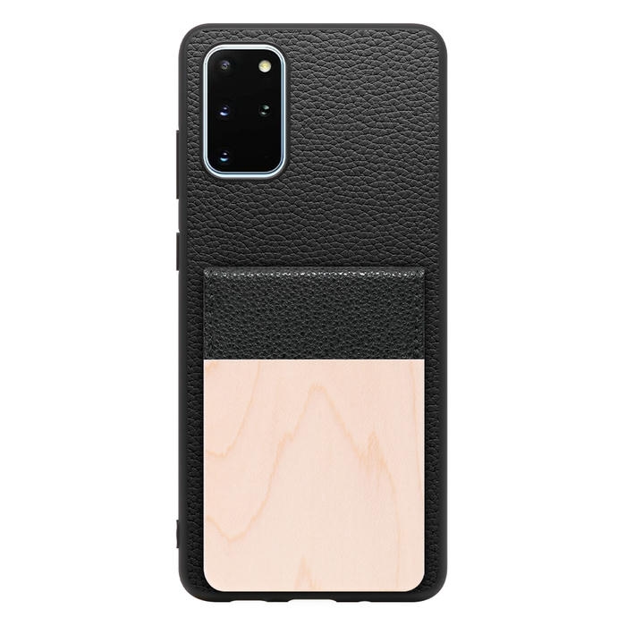[ LOOF NATURE-SHELL ] Galaxy S20+ 5G SC-52A / SCG02 s20plus S20 plus s20プラス s20+5g s20plus5g ケース 背面 カード収納 カード入れ カードポケット カバー スマホケース 天然木 本革 [ Galaxy S20+ 5G ]