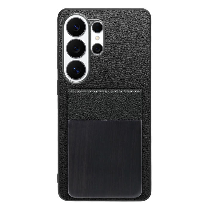 [ LOOF NATURE-SHELL ] Galaxy S26 Ultra Samsung SC-53G ケース 背面 カード収納 カード入れ カードポケット カバー スマホケース 天然木 本革 [ Galaxy S26 Ultra ]