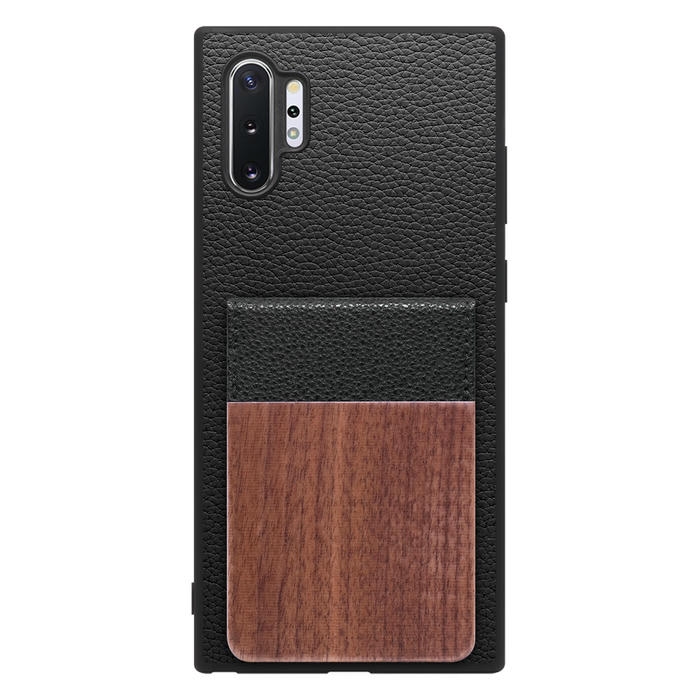 [ LOOF NATURE-SHELL ] Galaxy Note10+ SC-01M / SCV45 note10+ note10plus note10 plus ケース 背面 カード収納 カード入れ カードポケット カバー スマホケース 天然木 本革 [ Galaxy Note10+ ]